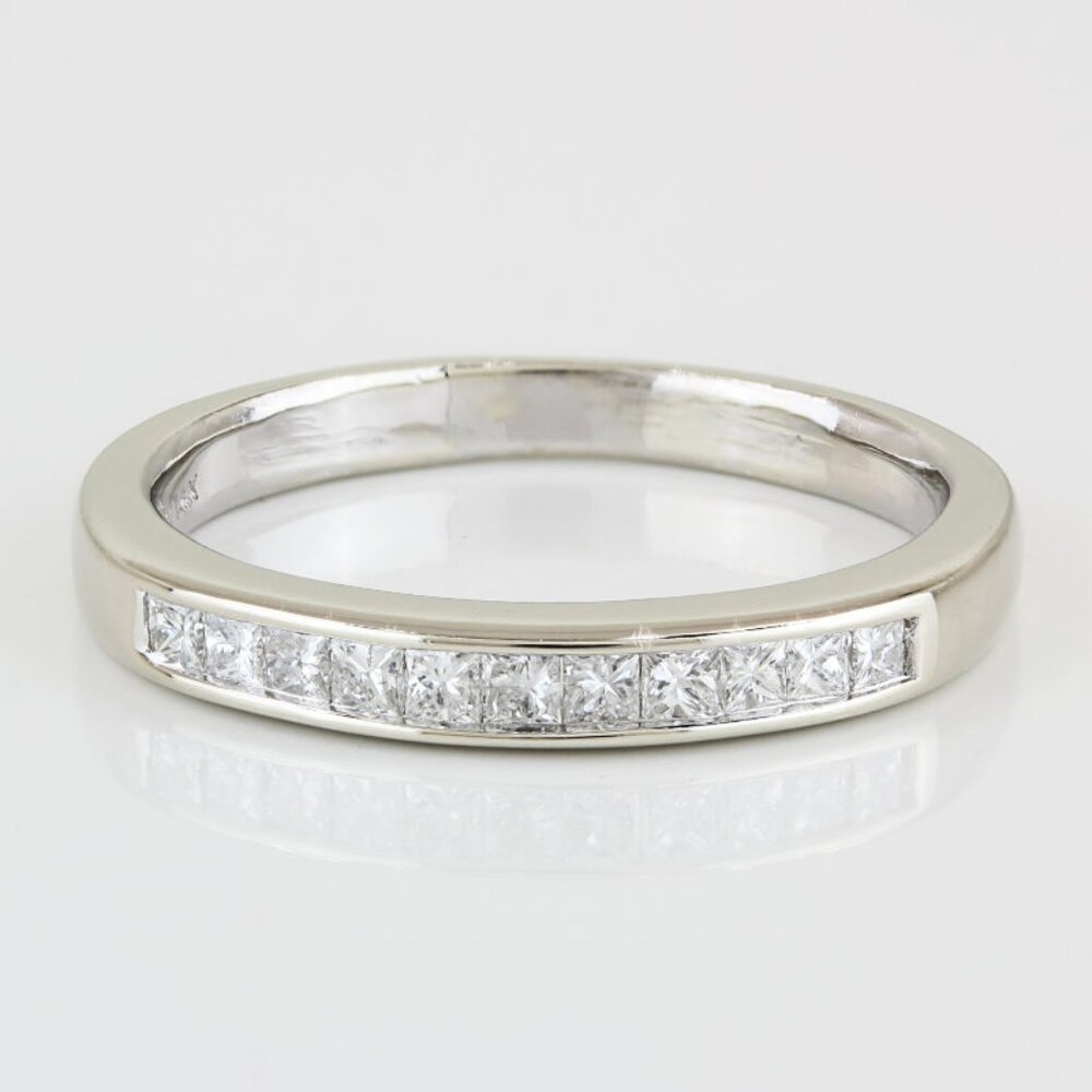 14KWG Princess Diamond Bridal Wedding Ring/ Anniversary Band by OD